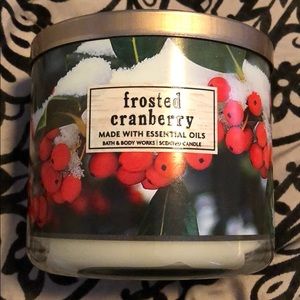 Bath and Body Works Frosted Cranberry Candle